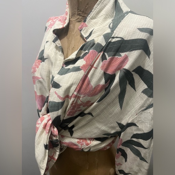 O’NEILL Hawaiian open blouse long sleeved shirt - Picture 2 of 12